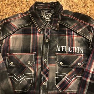 Affliction men’s button down